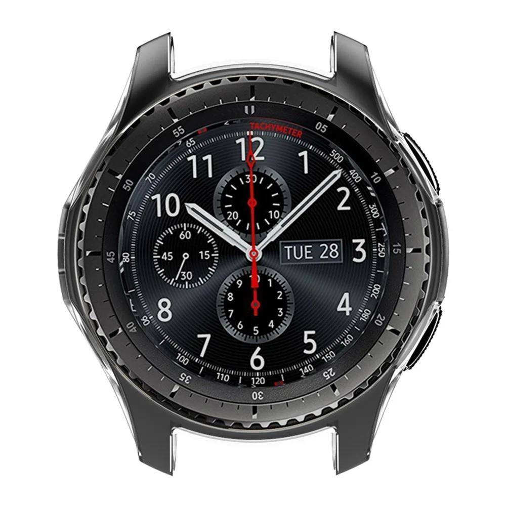 Чехол для samsung Smart Watch gear s3, ТПУ, устойчивый к царапинам, противоударный чехол, прозрачный чехол для Galaxy 46 мм, умные часы