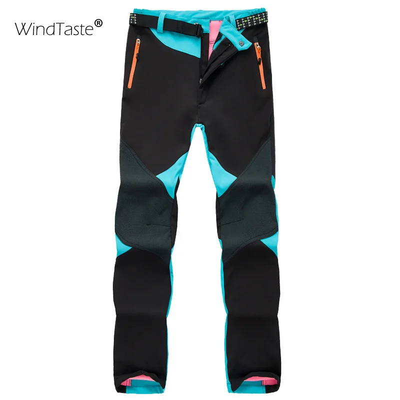 WindTaste женские Зимние флисовые термо штаны уличная брендовая одежда для пеших