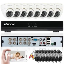 KKMOON 8CH 960 H/D1 800TVL камера видеонаблюдения Системы HDMI P2P видеомагнитофон ONVIF 8* 800TVL ИК Камера 60ft кабель 8CH DVR Kit