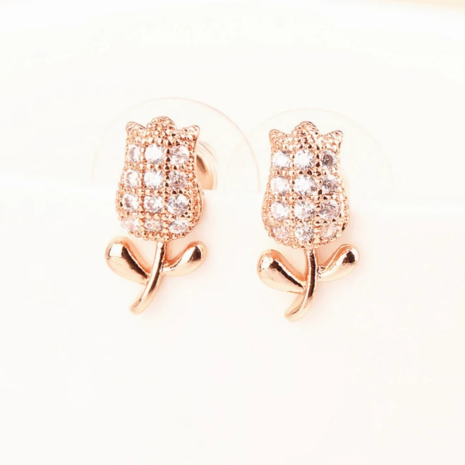 Золотые серьги гвоздики с фианитами для маленьких девочек|girls stud earings|stud earringsgold