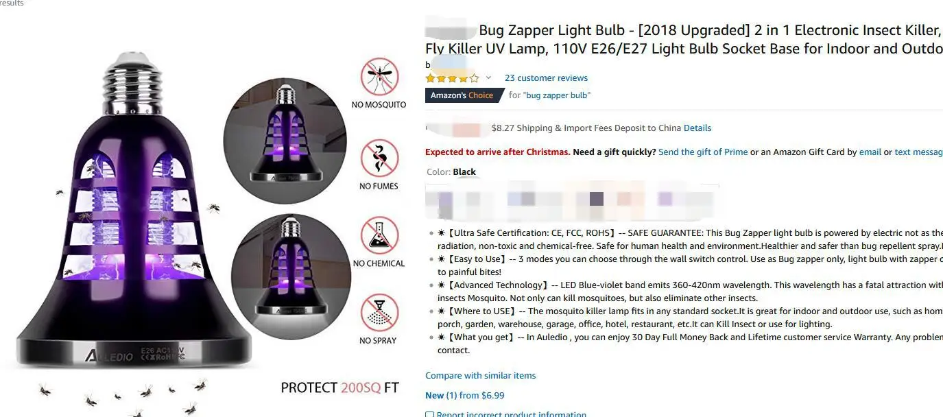 110-220 В 7 Вт Светодиодный светильник от комаров USB Жук Анти Москитная электрическая ловушка наружная световая ловушка для насекомых лампа для домашнего сада