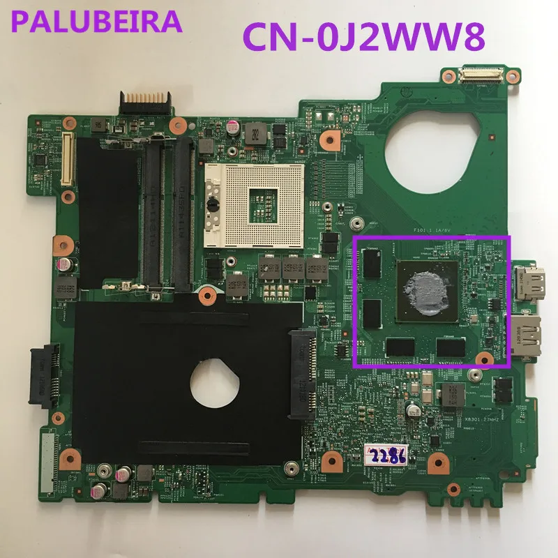 Palubeira N5110 для DELL inspiron CN-0J2WW8 0J2WW8 HM67 DDR3 GT525M Тесты материнская плата