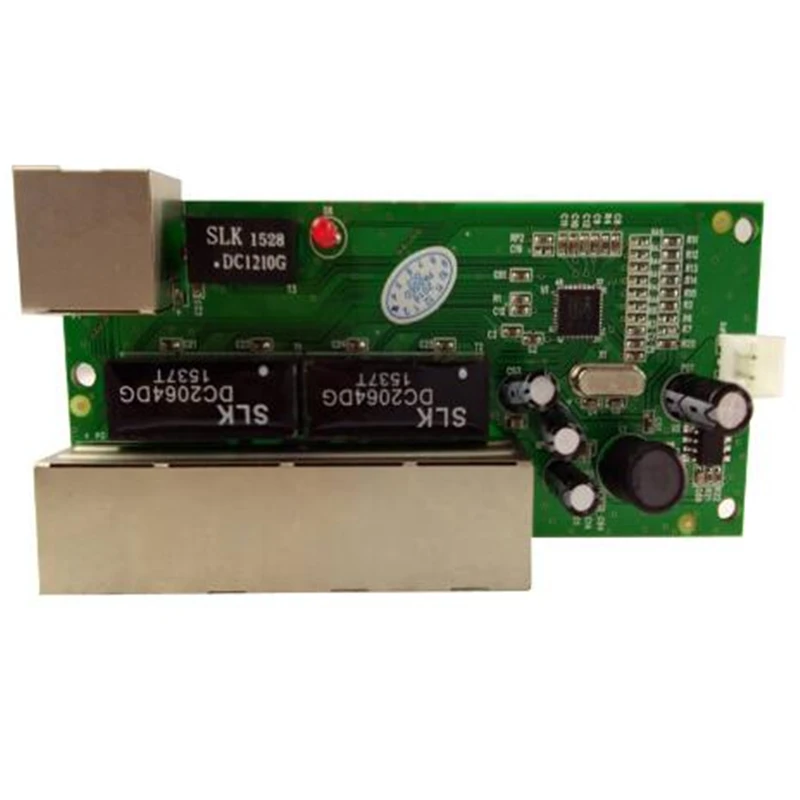 ampla tensão de entrada inteligente ethernet rj45 pcb módulo com led embutido