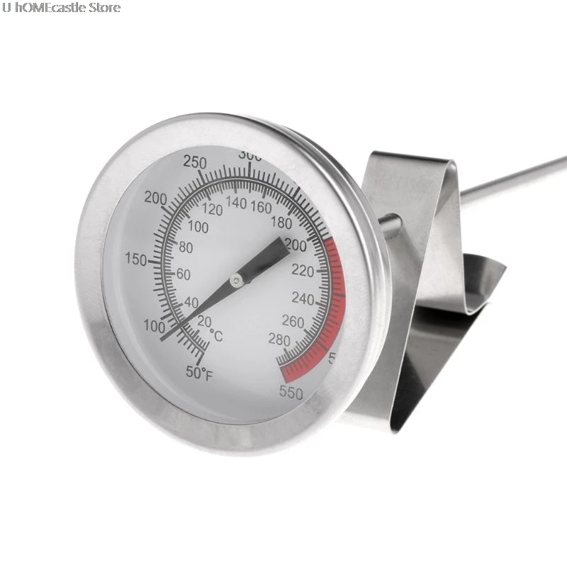 

Stainless Steel Frying Oil Fryer Fries Fried Chicken Wings BBQ Grill Thermometer 40cm Long Probe Cooking Tool