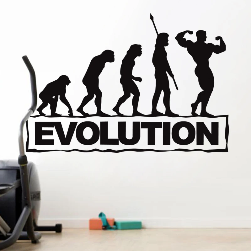 Gym Sticker Fitness Arm Crossfit Muscle Decal Body-building Posters Vinyl Wall Decals Parede Decor Gym Sticker JSL016