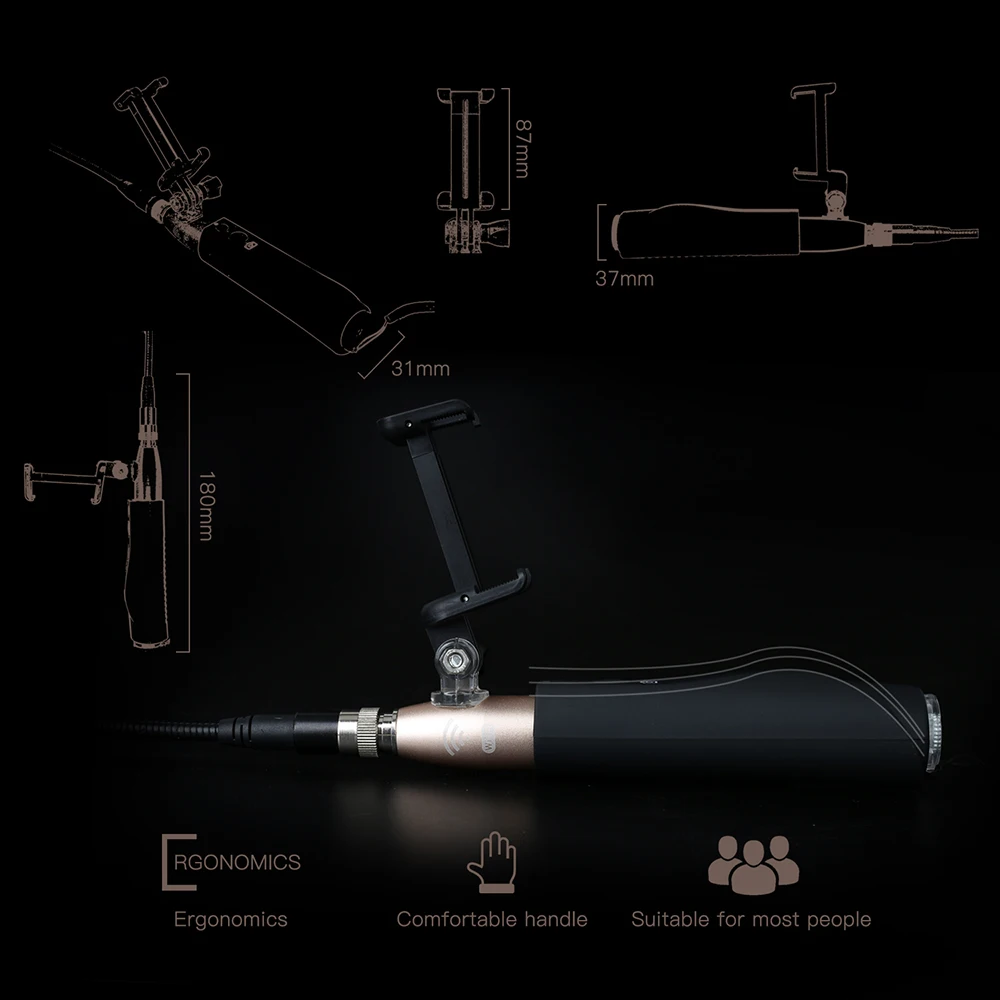 Камера эндоскопа Гибкая IP67 водонепроницаемая инспекционная бороскоп камера для iOS Android беспроводной Эндоскоп с держателем телефона