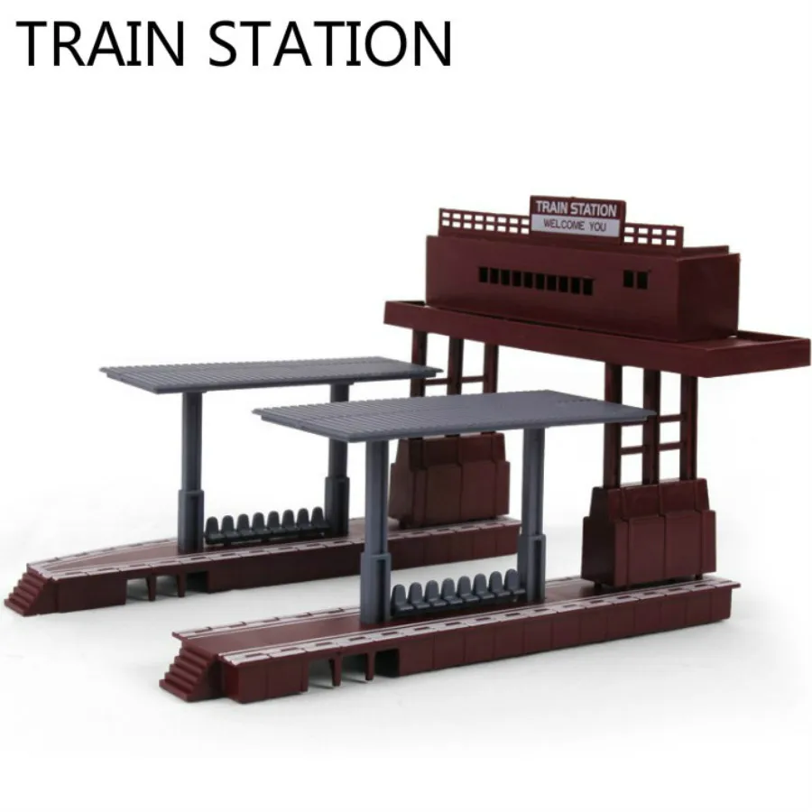 2pcs plastic train container Railroad Layout General train accessories tanker freight car coal carriage passager car (13)