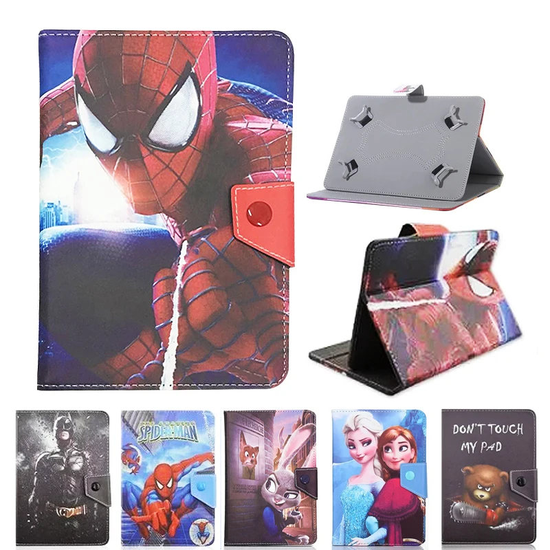 

Universal Cartoon Cover For BQ Aquaris M10 Ubuntu Edition/Tesla 2 W10/E10 10.1 inch Tablet Printed PU Leather Case