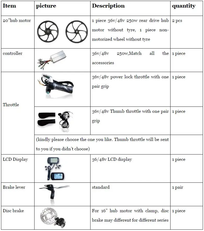 Flash Deal New One Wheel Design Front& Rear Hub Motor Kit 20" Rear Drive Electric Scooter Kit Electric Folding Bike Kit 3