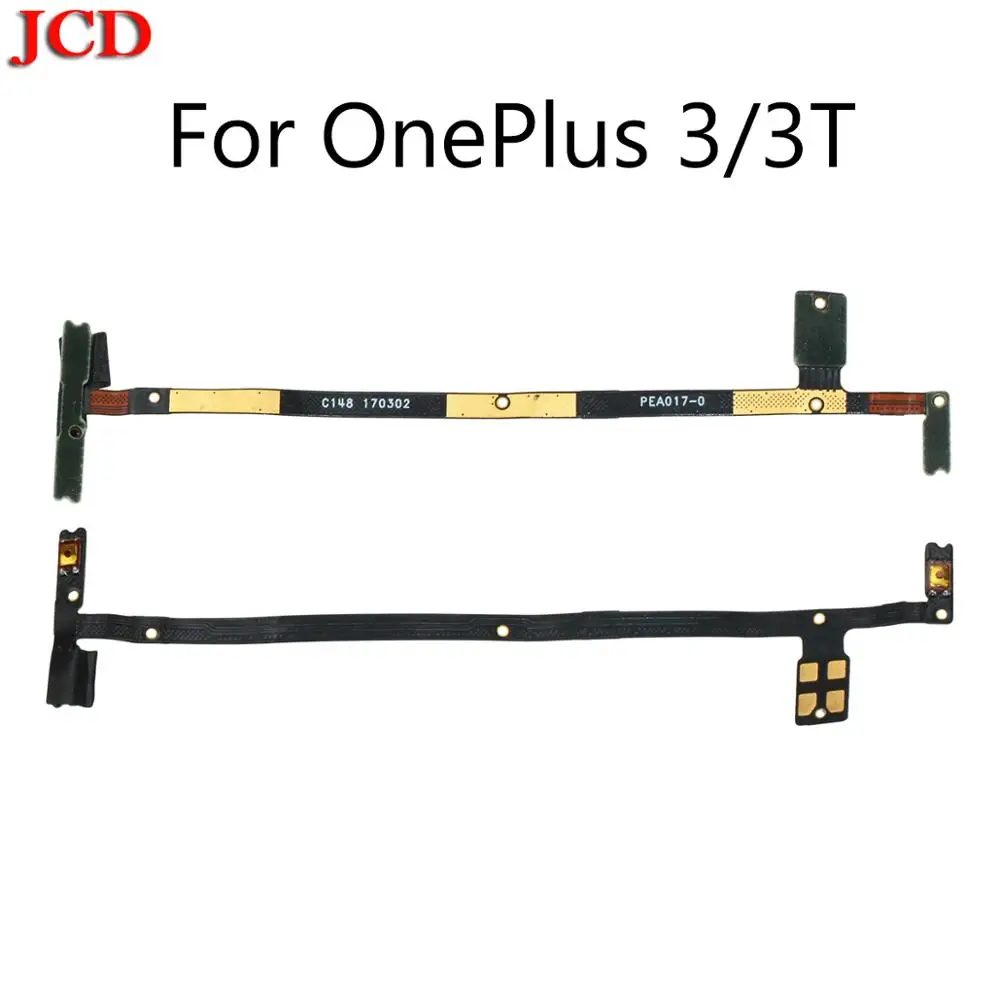 JCD боковой ключ кнопка громкости питания гибкий кабель Замена для OnePlus 1 One 2 3 3T A3000 A3003 5 5T 6 6T X Аксессуары для мобильных телефонов