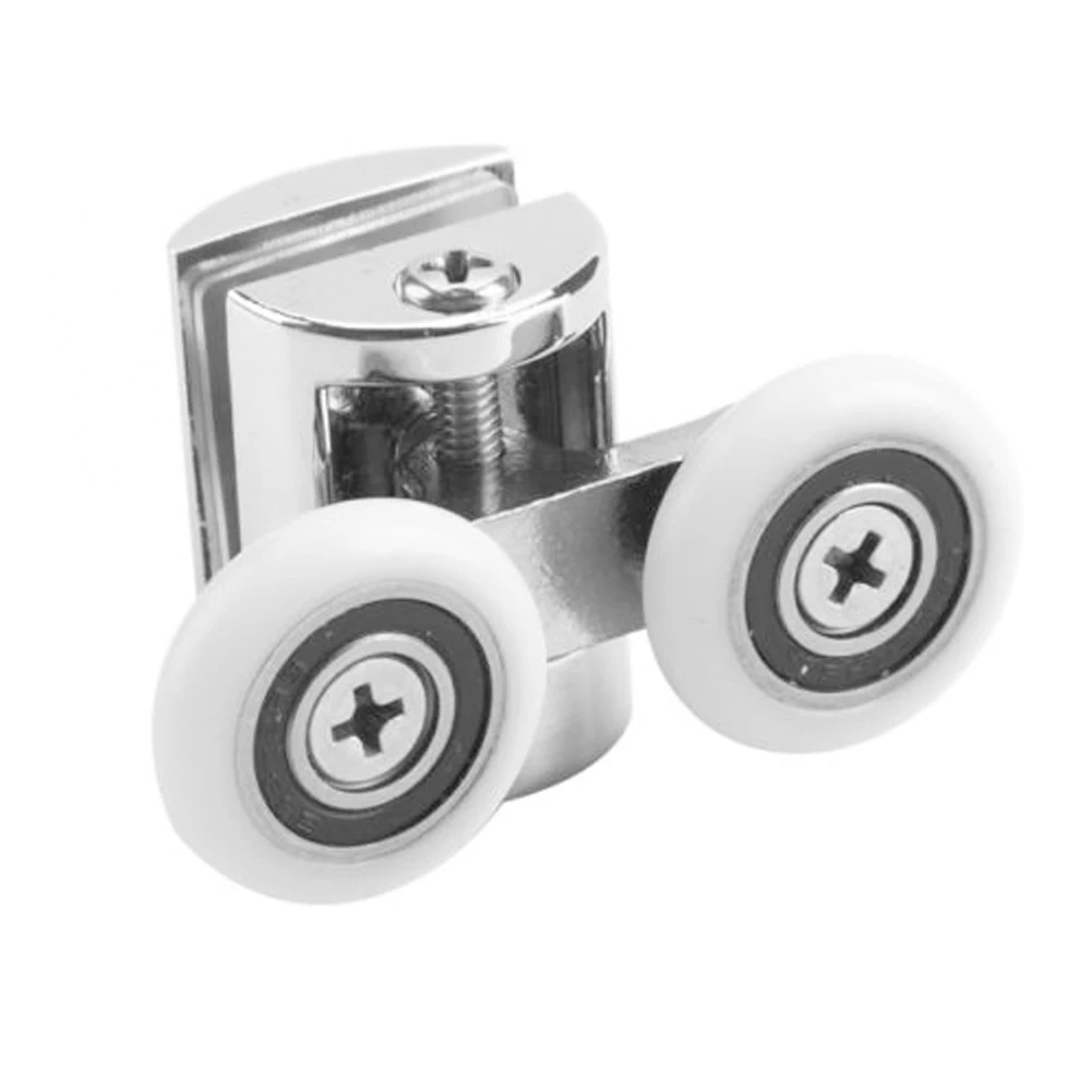 

4pcs/set 25mm Up Pulley Wheels Stainless Steel Zinc Alloy Bearing Hardware Sliding Door Roller Shower Room Cabin Accessories