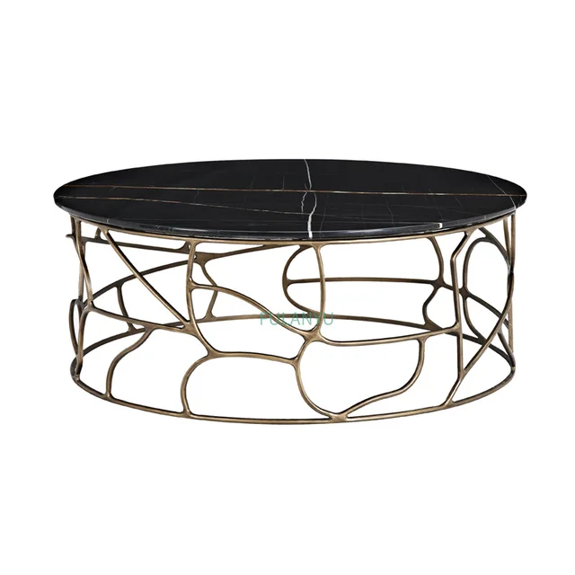 Round Marble Coffee Table American Antique Paint In Tables Round Marble Coffee Table American Antique Paint