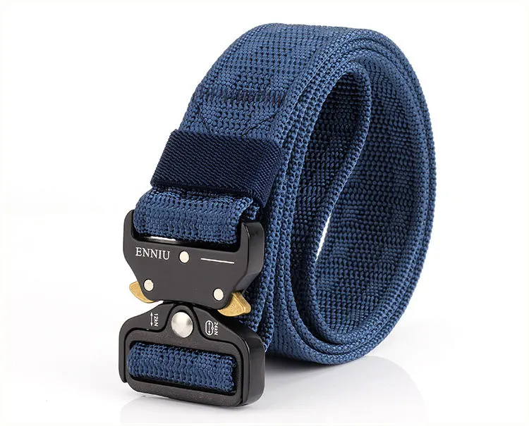Regulável com Fivela de Metal Cinto de Nylon Acessórios de Caça Esportes ao ar Cinto Tático Enniu Novo Livre 125x3.8 cm Militar Cinto 14 Cinto tático enniu nova náilon esportes ao