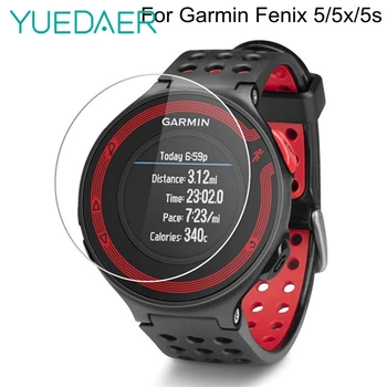 

YUEDAER Scratch Proof Tempered Glass For Garmin Fenix 5 5S 5X Screen Protector Film Smart Watch Full Cover Screen Protective