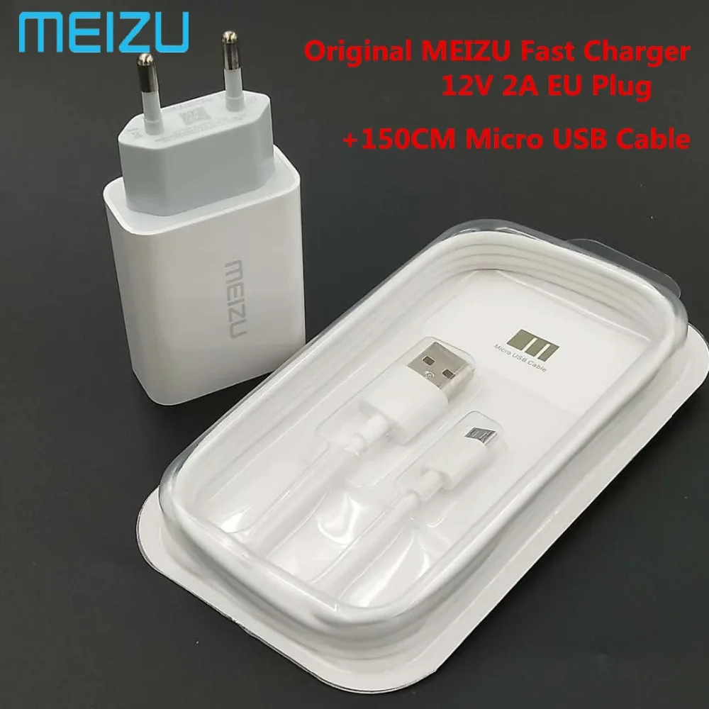 

Original MEIZU fast smartphone wall charger Quick adapter UP1220 Micro USB data Cable for MX5 MX5E M6 M5 U10 E2 NOTE M5S M5C M3S