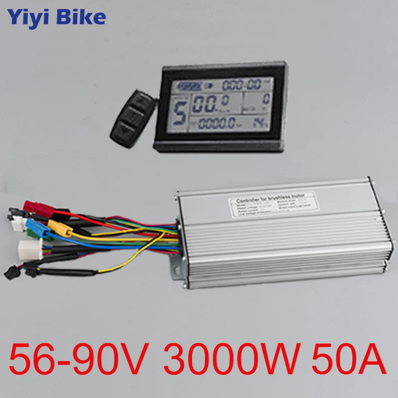 KT 56V 90V 3000W 50A комплект для переоборудования электрического велосипеда kunteng LCD3