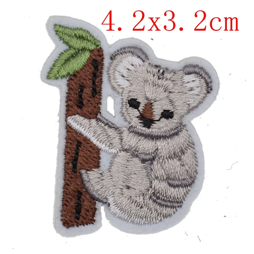 1 шт. вышитая нашивка Koala для одежды с аппликацией в виде животных детская одежда