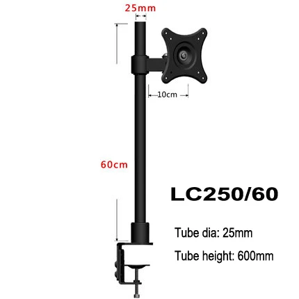 10-2" lcd tv настольное крепление 60 см Высота свободный подъем полный вращающийся держатель монитора