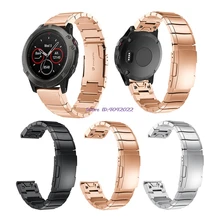 Нержавеющая сталь браслет металлический ремешок для наручных gps-часов Garmin Fenix 5X/3/3 HR смарт-браслет