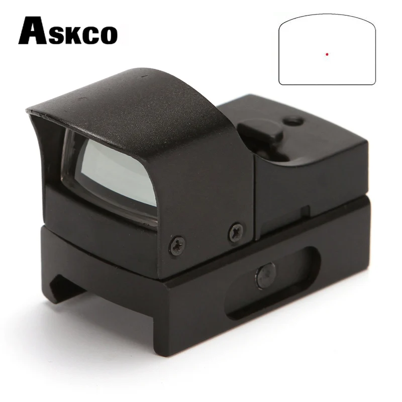 Askco Компактный Тактический охотничий Параллакс мини микро рефлекс голографический красный зеленый точка зрения прицел 20 мм Вивер рейку