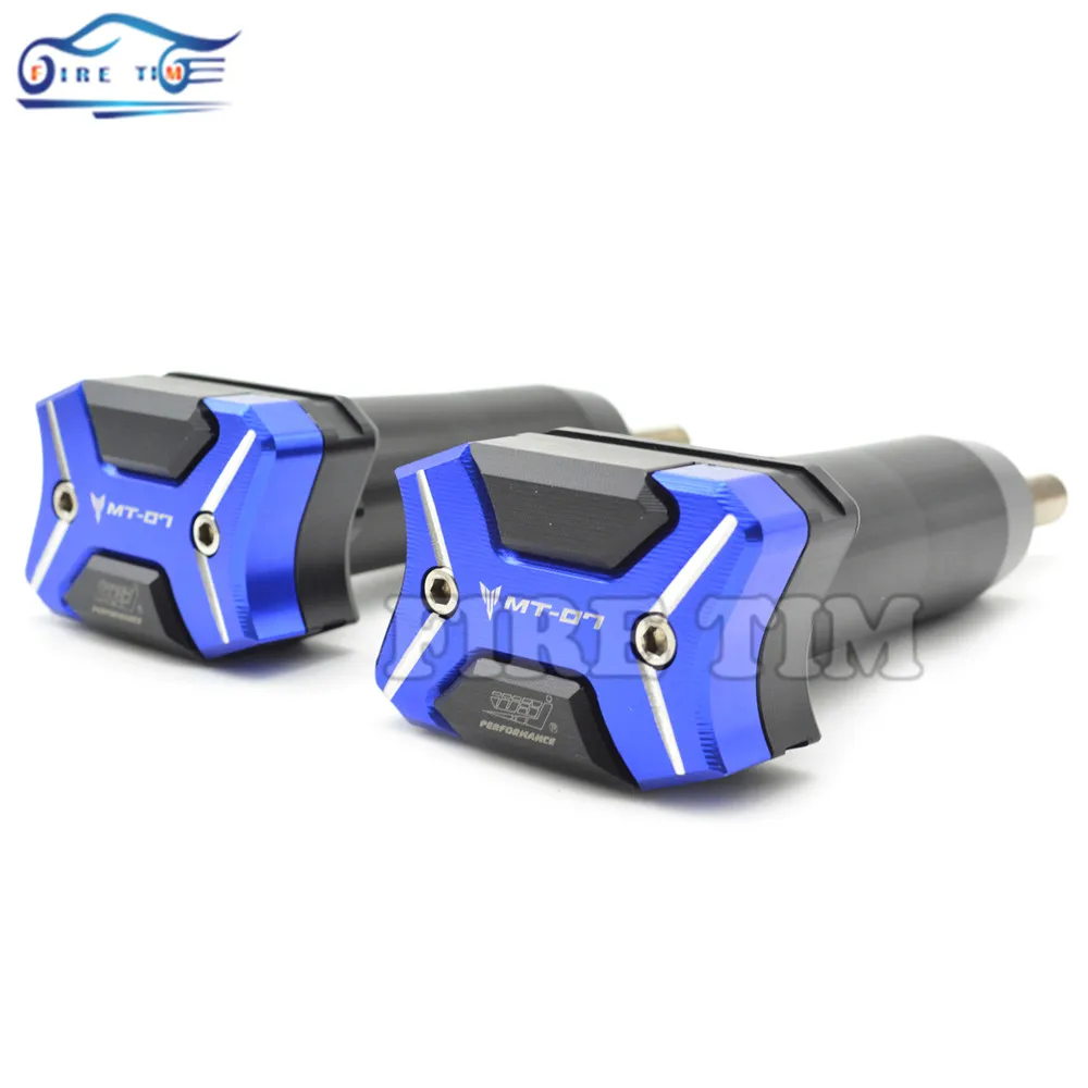 

Motorcycle Frame Sliders Crash Engine Guard Pad Aluminium Side Shield Protector For Yamaha  MT-07 MT07 FZ-07 FZ07 2014 2015 2016