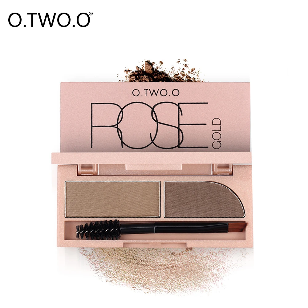

O.TWO.O Eyebrow Powder Eyebrow Enhancer With brush Make Up Paint Natural Eyebrows Gel Waterproof Easy To Wearing 2 Colors Brows