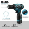 HILDA Electric Drill Cordless Screwdriver Lithium Battery  Mini Drill Cordless Screwdriver Power Tools Cordless Drill ► Photo 2/6