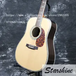 В наличии высокое качество 2016 Starshine SR-RS-45A 41 ''акустической гитары Гровер тюнер Твердые Топ Фишман EQ золотистой фурнитурой