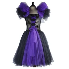 Fashion halloween costume for kids baby birthday tutu dresses for girls fancy dress for children princess