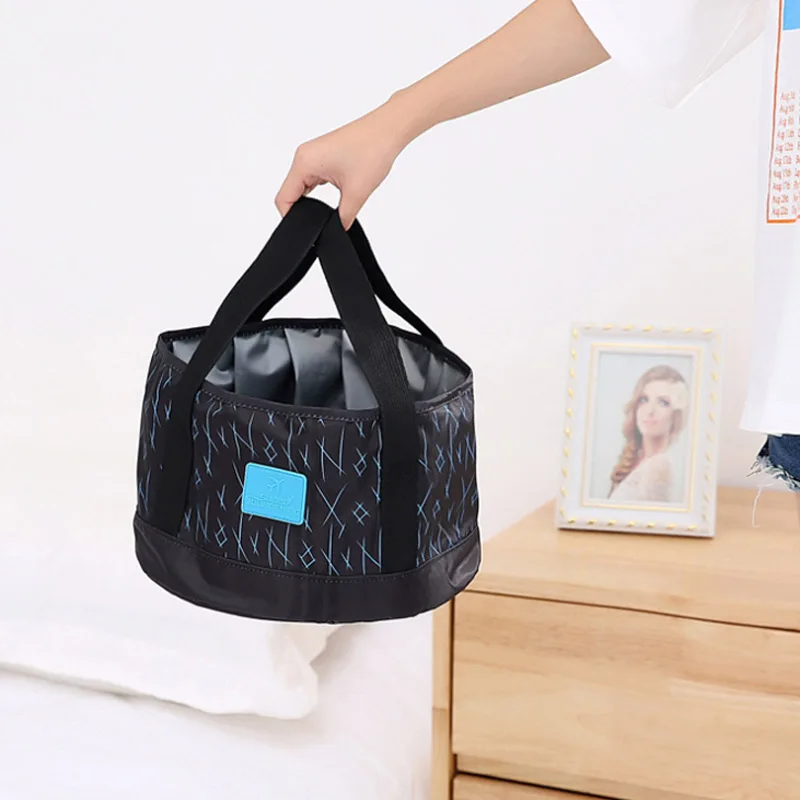 Cubos plegables de viaje contenedor de agua plegable soporte de lavado firme Camping al aire libre plegable accesorios de Herramientas de limpieza para el hogar Cubos plegables de viaje contenedor de agua plegable soporte de lavado firme Camping al aire libre plegable accesorios de Herramientas de limpieza para el hogar