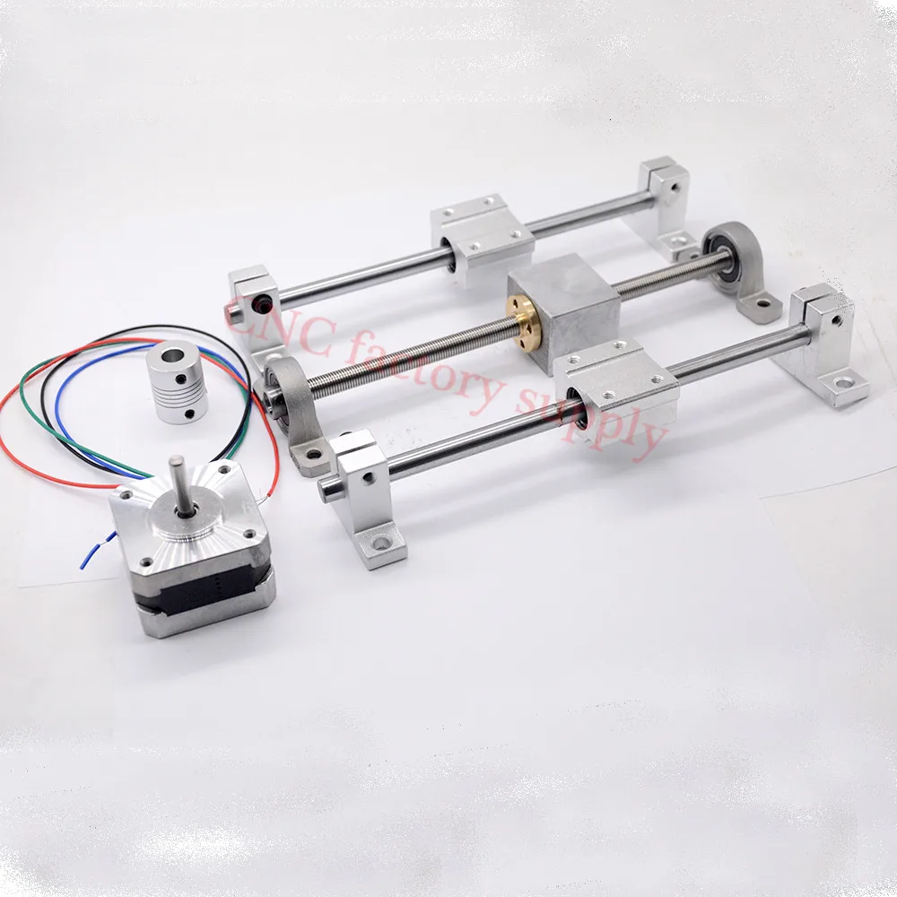 3D Printer guide rail sets T8 Lead screw length 500mm linear shaft 8 500mm KP08 SK8