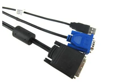 Высококачественный кабель проектора 35 pin с DVI на VGA usb кабель с магнитным 1,8 meters.35 pin с DVI на VGA+ USB