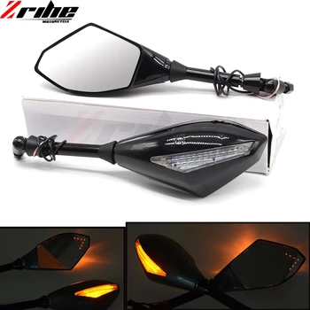 

2x universal 8mm 10mm motorcycle LED backlight mirror mirrors for Yamaha MT09 MT 09 tracer XJ6 FJR XJR 1300 TMAX 530 500 YZF R1