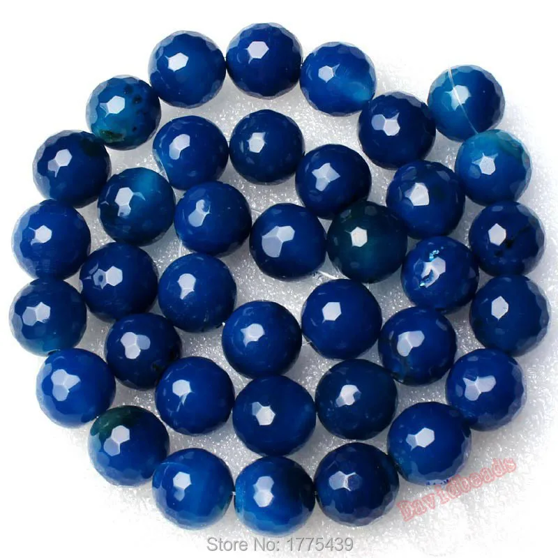 Free-shipping-8-14mm-Natural-Blue-Agate-Onyx-Faceted-Round-Shape-Gem-Loose-Beads-Strand-15 (1)