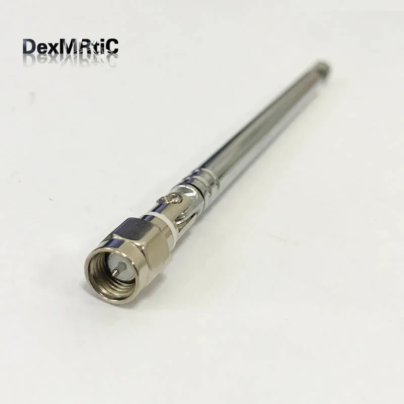 Сменная телескопическая антенна SMA male 132 мм 6 секций для радио ТВ сделай сам|antenna sma