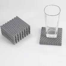Цементные геометрические сотовые бетонные подставки, Держатели Персонализированные цементные изоляционные подставки креативные подарки силиконовые формы