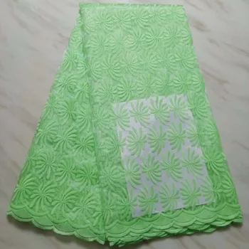 

High quality african cord lace fabric, chemical lace water soluble guipure lace fabric green african lace fabric fashion(16L-2