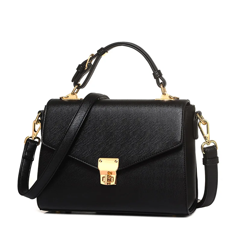 

Ougger Small Crossbody Cell Phone Shoulder Bag Latest model Style Black PU Flap Bag for Party