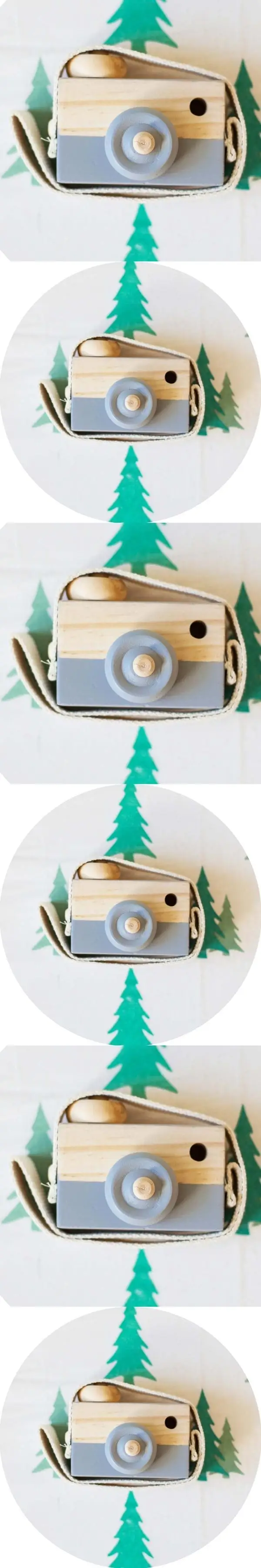 Детские милые деревянные игрушки для камеры модные аксессуары безопасные и натуральные игрушки палец EDC фокус на день рождения Рождественский подарок серая камера