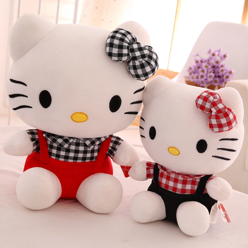 

New Kawaii 25cm Hello Kitty Doll Cute Cartoon Cloth Cat Plush Toy Baby Soft Stuffed Animals Dolls Kids Toy Girls Birthday Gifts