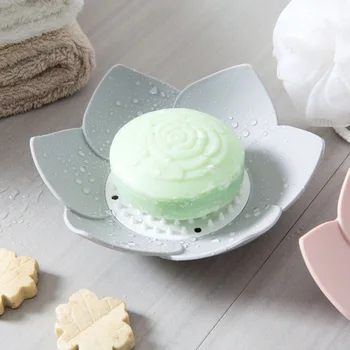 

1PCS Creative soap holder with drain bathroom accessories molds for soap sponge drain rack bathroom kitchen accessories