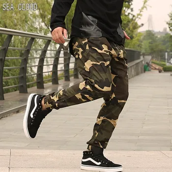 

82 Free shipping plus size Camouflage overalls pants loose Elastic Waist cotton casual trousers beam pants 6xl 7xl 8xl