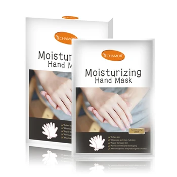 

4pcs/2pair Hand Skin Care Hand Mask Shea Butter Essence Rose Essence Soft Whitening Hand Mask Whiten Chamfer