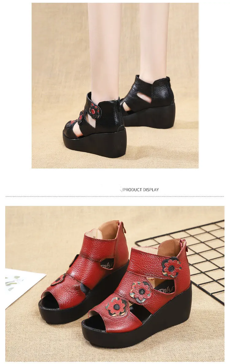 Xiuteng/Коллекция года; женские нескользящие Босоножки с открытым носком на платформе и высоком каблуке; сандалии из натуральной кожи; Женская обувь в римском стиле