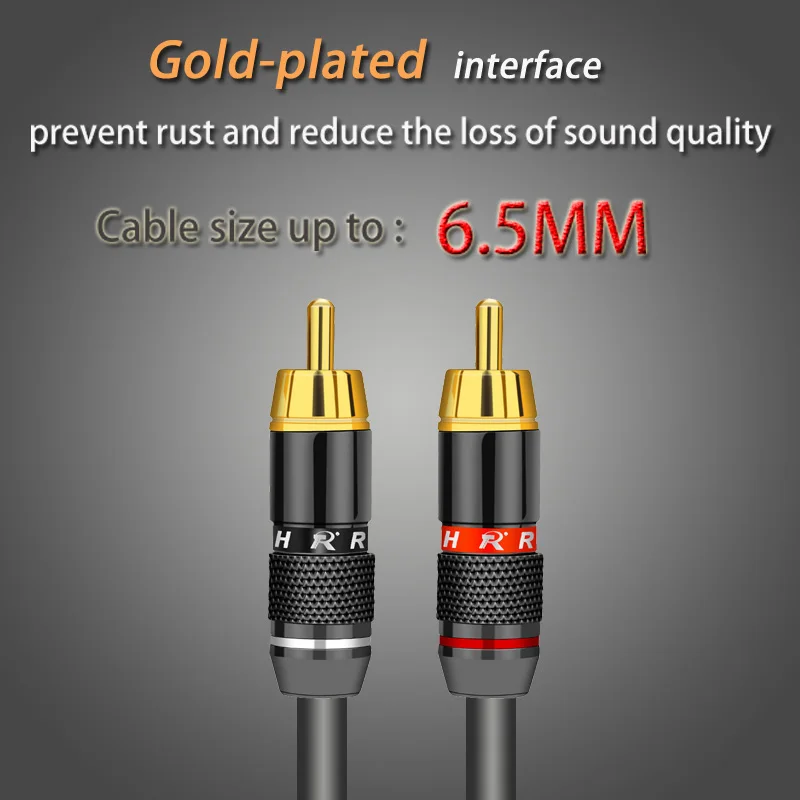 2 шт./1 пара разъём RCA с позолоченным покрытием|connector f|connector rcaconnector 6mm |