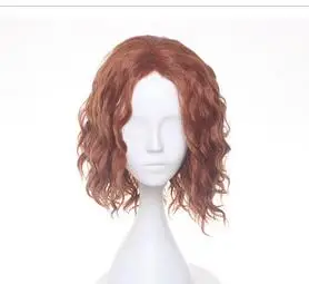 Белоснежный Cheveux мужской кабело женский короткий коричневый блондин леди кудри волокна волос парик Косплей Средний Perucas Perruque Perucas Peluca - Цвет: Белоснежный