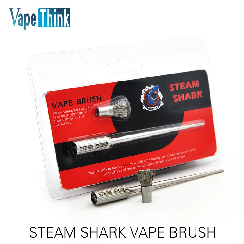 

Original Vapethink Steam Shark Multi-functional Vape Brush for RDA Atomizer Vaporizer Coils with High Quality Vs Coil Master