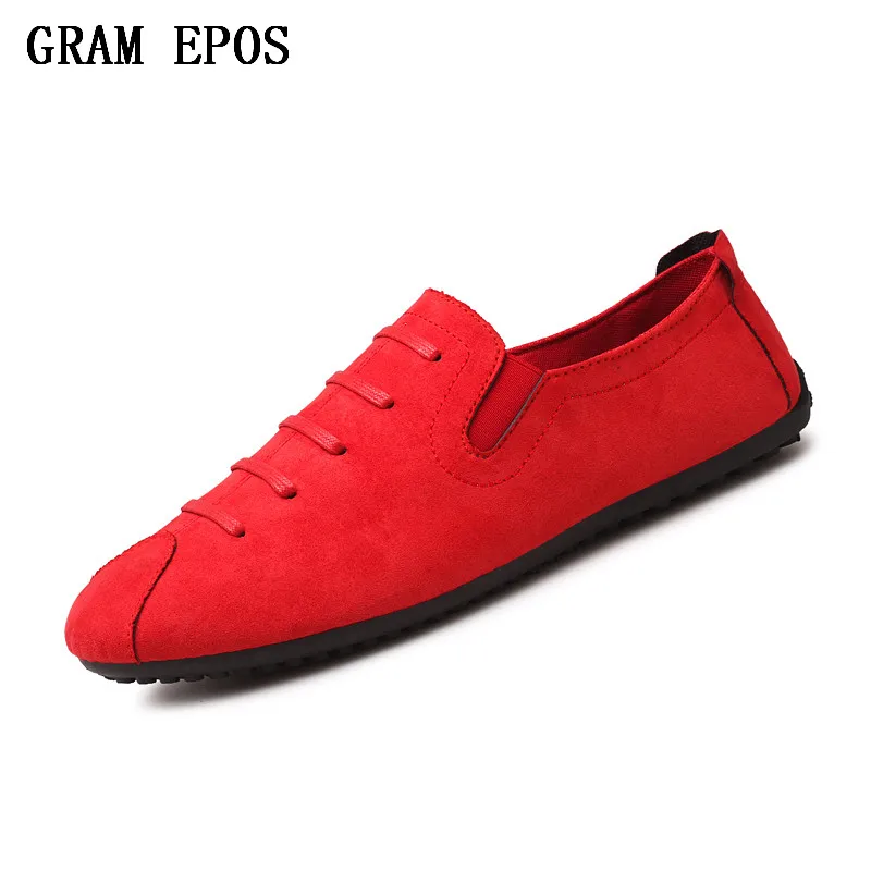 

GRAM EPOS Breathable Causal Shoes Men Loafers high quality Lace-Up PU Leather Moccasins Bullock Men Oxfords Shoes Flats For Man