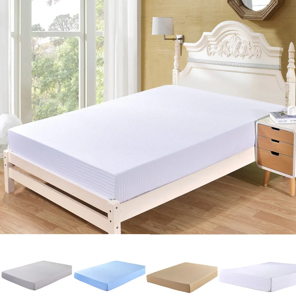 Buy Satin Cotto Fitted Sheet 1PC Stripe