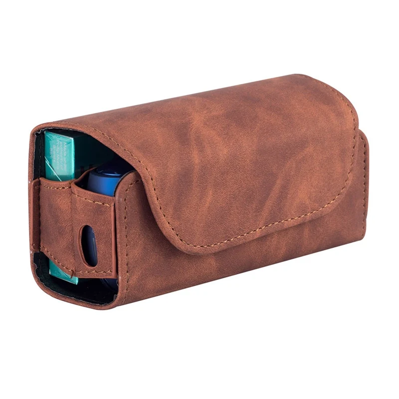 Роскошный Матовый кожаный чехол для IQOS 3,0, ретро узор, портативный чехол с крюком, сумка для хранения, полный защитный чехол для переноски IQOS 3